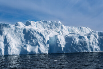 Giant Ice Formations Floating in Disko Bay, Greenland © Michel