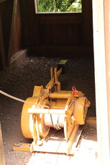 Seilwinde im ehemaligen Schacht Margarethe im Muttental in Witten