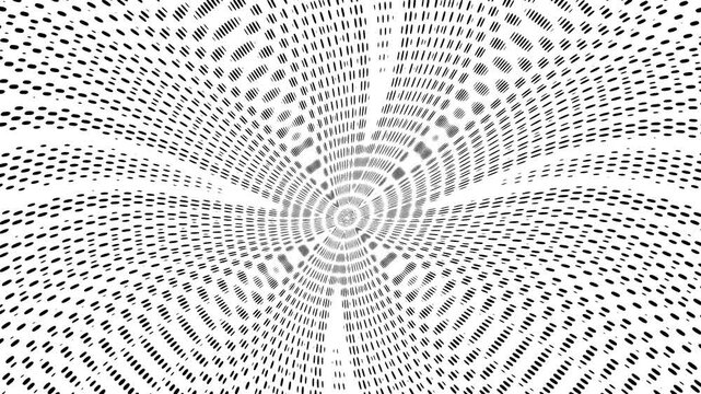 Abstract Black and White Swirl Pattern Motion Background