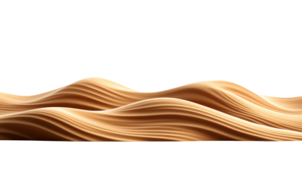 Wavy Wooden Texture on Transparent Background