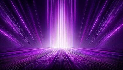 Abstract Background N Columns Of Purple Light Rising From The Horizon