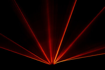 laser light. streaks of light rippling and twisting