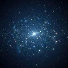 Fototapeta premium Stunning galaxy with bright stars and celestial bodies in deep space