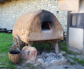 Old clay oven in the yard