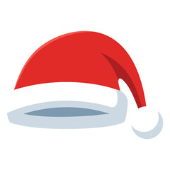Santa Claus Hat Icons Set for Christmas Design