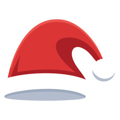 Santa Claus Hat Icons Set for Christmas Design