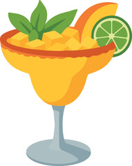 Cocktail Drink Vector For Bar Designs