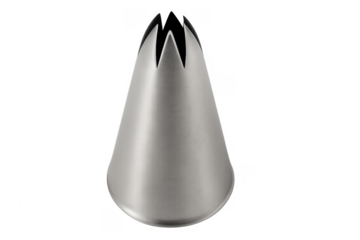 Stainless steel piping nozzle for cake decorating and baking