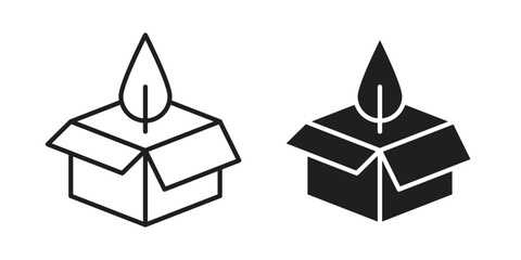 Obraz premium Ecos on white background. EPS 10. Editable linear style stroke. Vector iconaging icons on white background. EPS 10. Editable linear style stroke. Vector icon