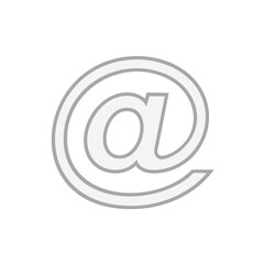 Email symbol sign for internet communication at symbol for digital address concept