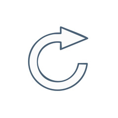 Refresh Icon Repeating Arrow Circular Motion Reload Indicator Loop Rotation Sign