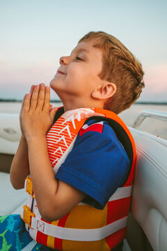 Boy on a boat