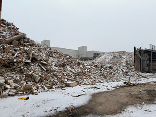 Demolition site of an old shopping centre.