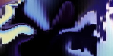 Gloss minimalist fluid 3D abstract background with white, light blue, and violet gradient waves on a black base &mdash; iridescent glass texture, metallic glow, smooth motion blur, transparent layers.