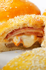 Pastry stuffed, Brazilian snack