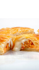 Stuffed puff pastry, breakfast food