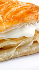 Stuffed puff pastry, breakfast food