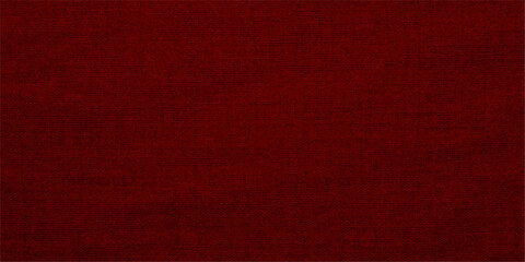 A vintage red canvas fabric texture featuring a grunge linen pattern and aged textile material provides a blank textured wallpaper backdrop for design