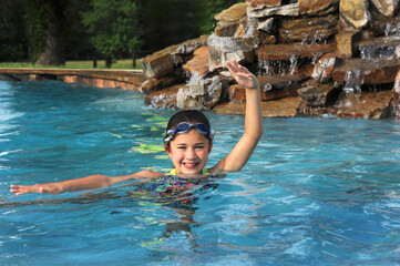 Backyard Pool Happiness