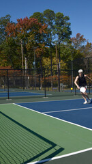 Ball in Play During Pickle Ball Game