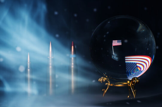 USA Power And New World Order Concept