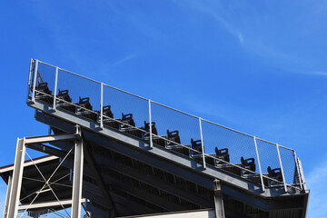 Bleachers in Football Stadium