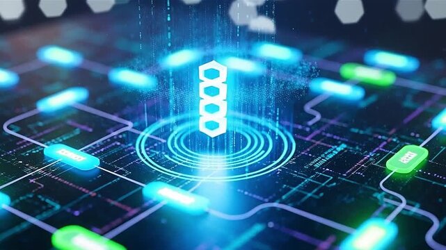 The Digital Core Cyber Connection & Artificial Intelligence, Advanced Data Processing Futuristic Network Infrastructure