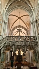 Fototapeta premium Le magnifique jubé de l'église de la Madeleine de Troyes (Champagne, France)
