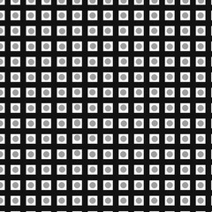 Seamless Geometric Square Dot Pattern on Black Background