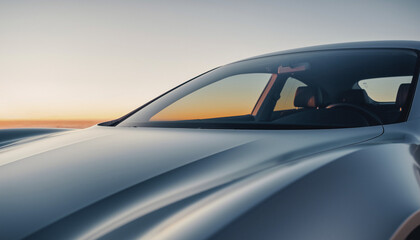 Obraz premium 車ルーフラインの美しいシルエット