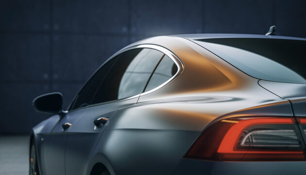 車リアクォーターの曲線美と上質感