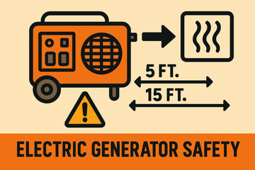 Electric generator safety guidelines: distance and precautions for secure operation