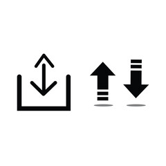 Down Arrow Vector icon - Download Direction Navigation Symbol