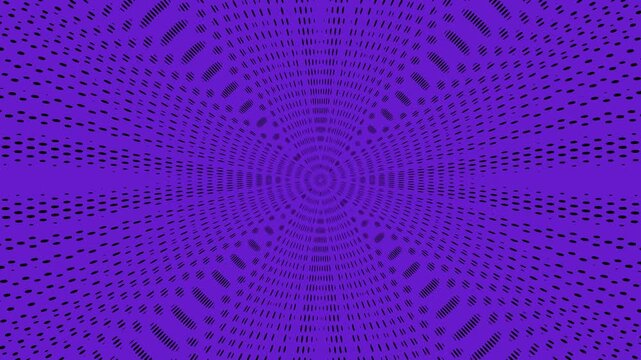 Abstract Purple Pattern Tunnel Motion Background