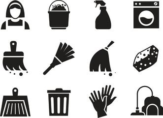 Cleaning and household broom bucket