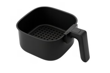 Air fryer basket black non-stick accessory with handle