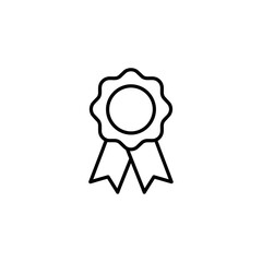 Simple Award Ribbon Icon for Recognition and Achievement