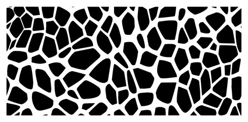 Organic geometric pattern of irregular cells inspired by giraffe skin or cracked earth © Cristiano