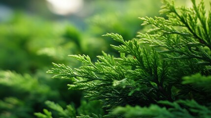 Green hedge macro detail