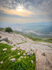 High-Res Sharp Details of Attalid Pergamon Acropolis Built by Eumenes II in Bergama Turkey