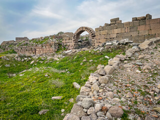 Unveil the Temple of Athena and Zeus of Eumenes II amidst Pergamon Acropolis Ruins