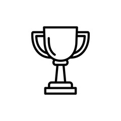 Simple Trophy Icon for Achievement Recognition and Awards Design
