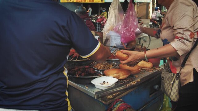 Spicy Banh Mi Taste in Vietnam, Vietnam