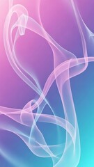 Abstract colorful smoke waves on gradient background with purple pink blue hues  swirling misty shapes