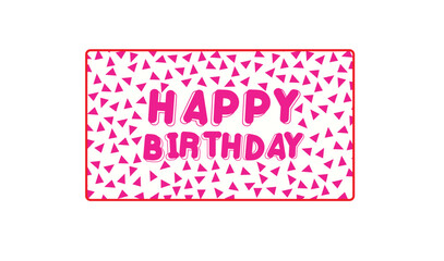 Happy birthday banner vector design