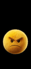Angry Emoji with Furrowed Brows