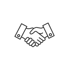 Obraz premium Close-Up of Handshake Between Business Professionals Symbolizing Partnership and Agreement