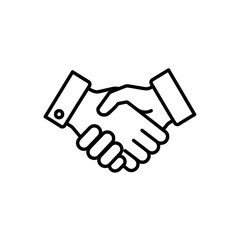 Obraz premium Close-Up of Handshake Symbol for Cooperation and Partnership in Business Context