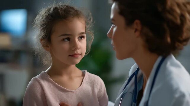 Pediatricians checking youngsters development according to appropriate age faceless doctors child defocused medical background encourage activities IQ EQ learning promotion dev