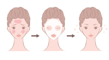 Skincare Journey From Irritated Skin to Glowing Complexion with a Face Mask